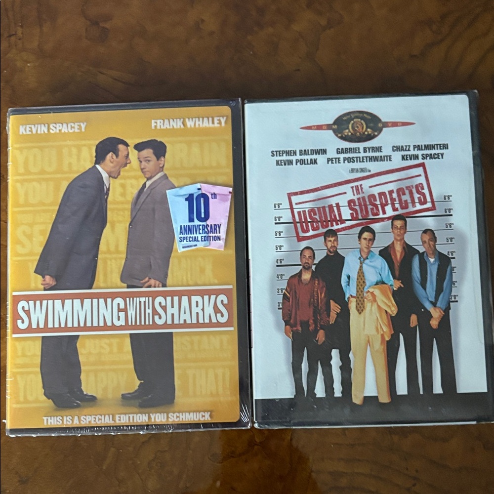 Video Bundle: Swimming with Sharks, and The Usual Suspects (NEW)